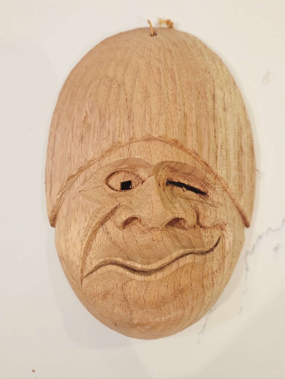 VTG Hand Carved Wood Mask Tribal Folk Art Expressive Face Wall Hanging Lot 5 HTF - Picture 5 of 8